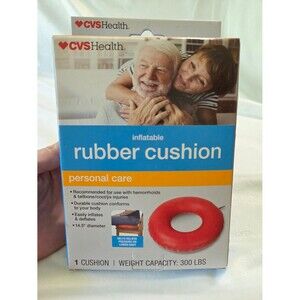 NWT CVS Health Inflatable Rubber Cushion - Red
